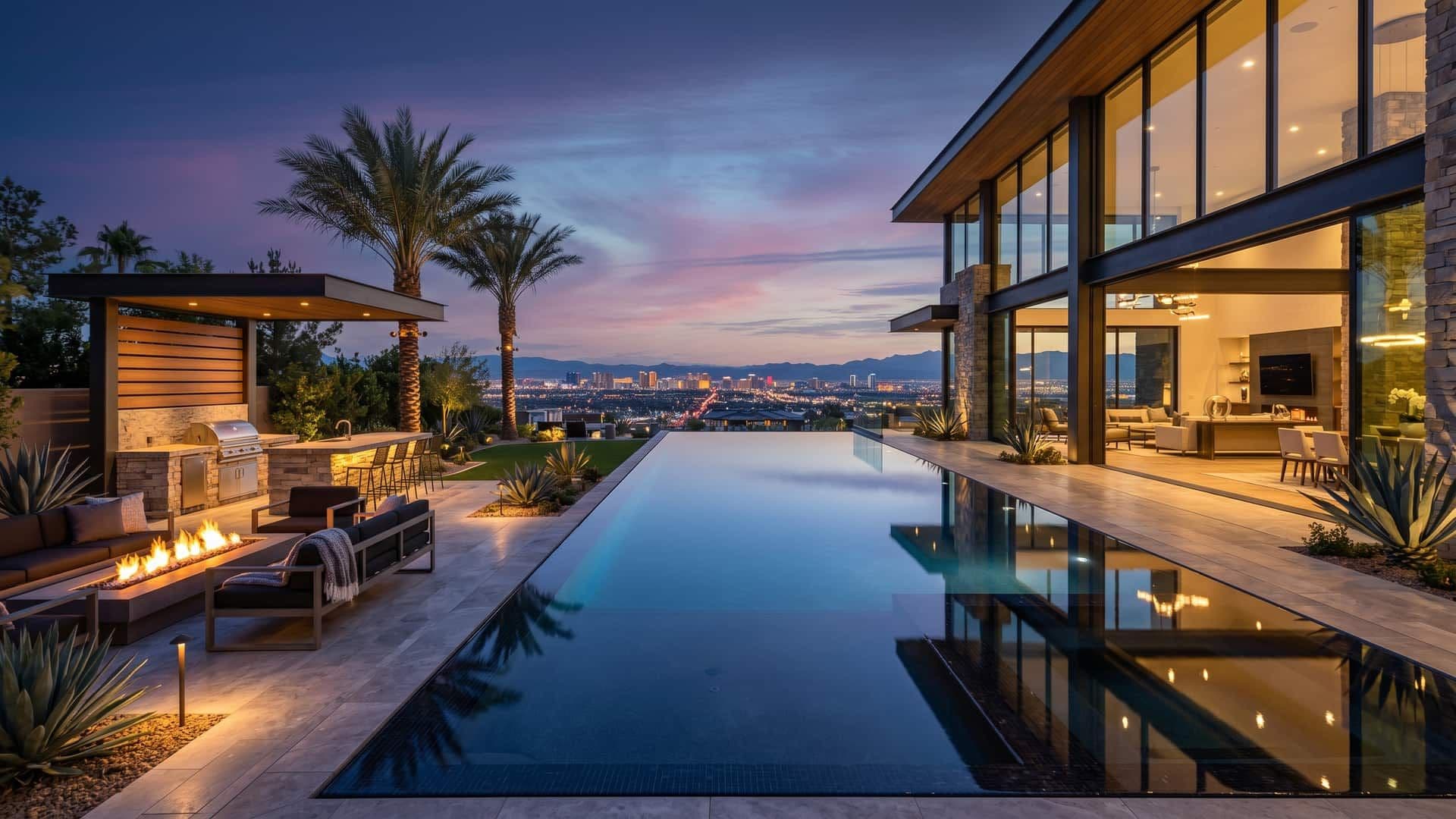 Las Vegas valley with Henderson foothills — safest neighborhoods guide